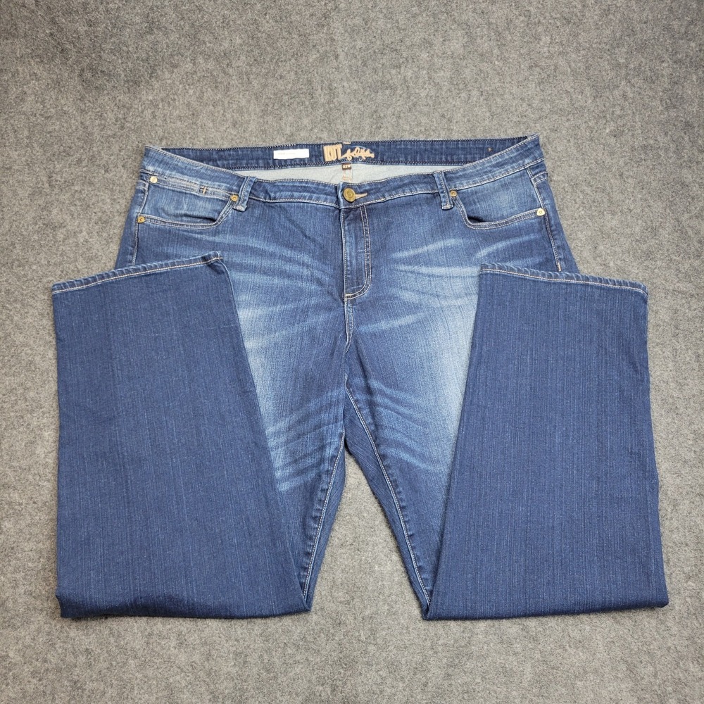 Kut from the Kloth Jeans Womens 22W Blue Denim Annie Boyfriend Streetwear Grunge - Picture 2 of 13